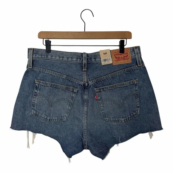 LEVI'S 501 HIGH RISE JEAN SHORTS WOMEN'S 32 NWT 100% COTTON - Picture 2 of 8